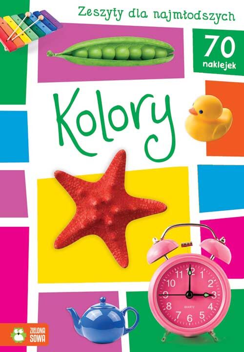 Kolory zeszyty dla najmłodszych + naklejki