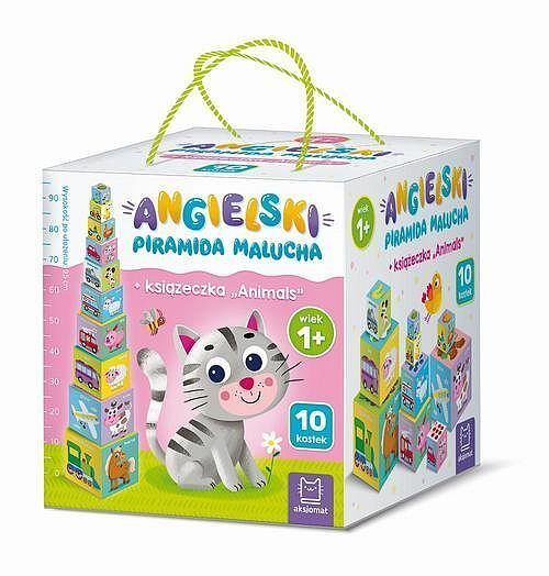 Angielski. Piramida malucha + książeczka „Animals”, 1+