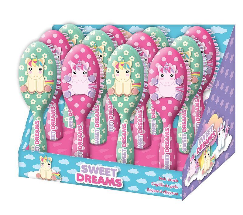Szczotka do włosów sweet dreams jednorożec kl10531 mix wzorów 1 szt