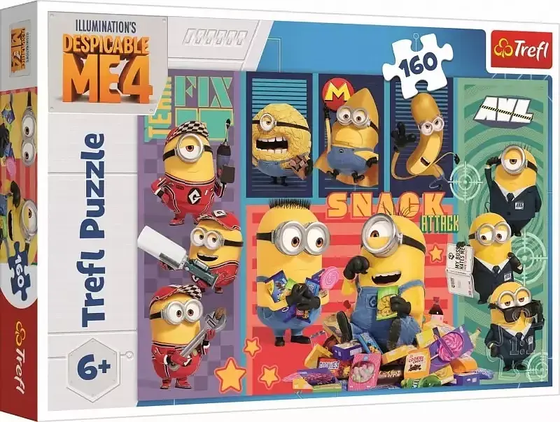 Puzzle 160 minionkowa radość 15423