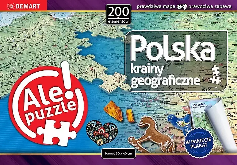 Puzzle 200 polska krainy geograficzne