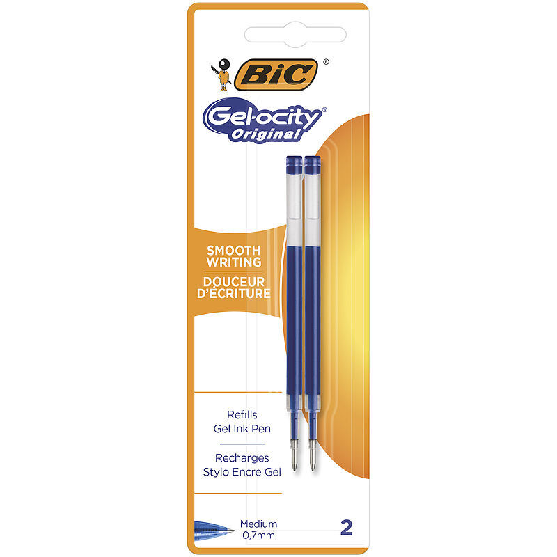 Wkład bic gel-ocity original niebieski blister 2 szt
