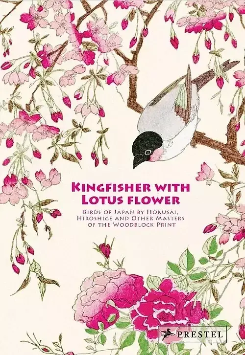 Kingfisher with Lotus Flower