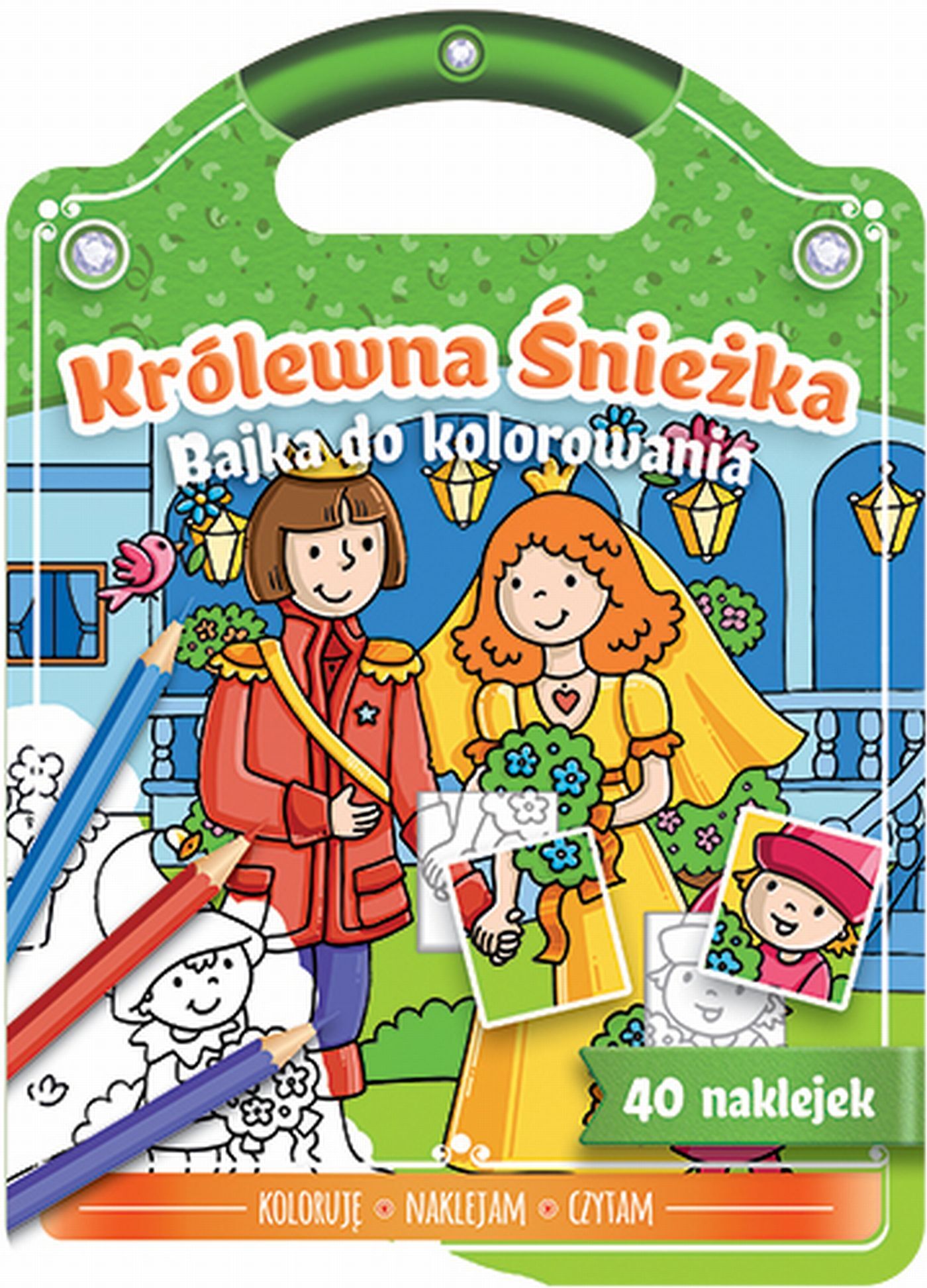 Bajka do kolorowania. Królewna Śnieżka