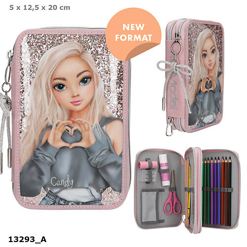 Piórnik 2-komorowy z wyposażeniem Top Model BFF 13293A