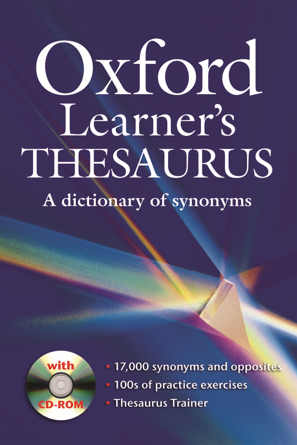Oxford Learner's Thesaurus with CD ROM