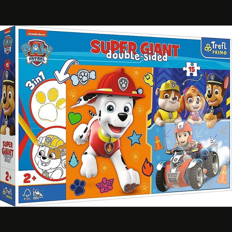 Puzzle 15 super giant poznaj psi patrol 42001