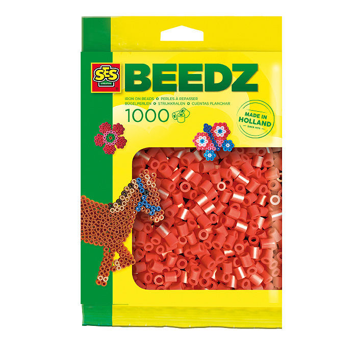 Koraliki do prasowanek czerwone 1000 szt