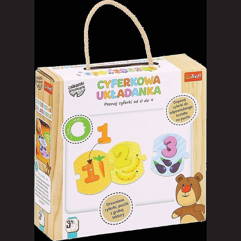 Układanka cyferki zabawka drewniana 61441