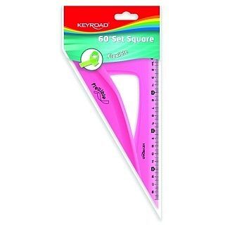 Ekierka 18cm keyroad elastyczna 1szt. Mix kolorów