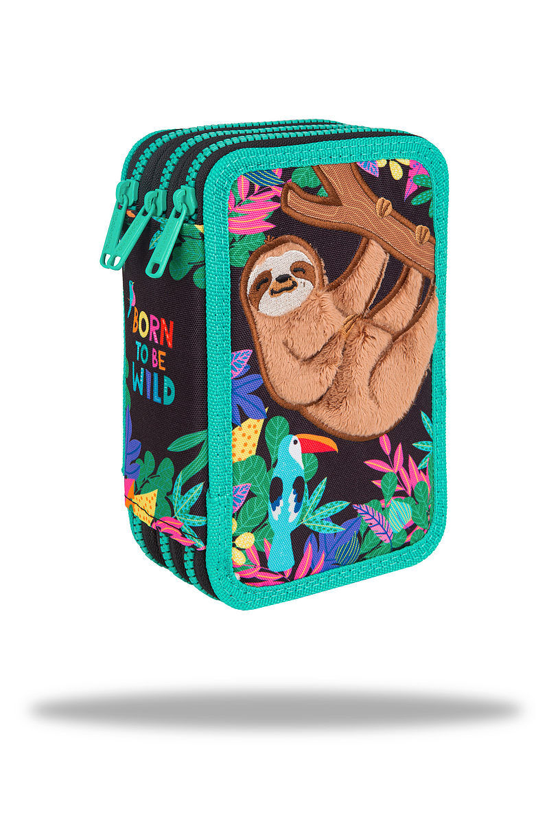 Piórnik 3-komorowy z wyposażeniem coolpack jumper 3 wildkid