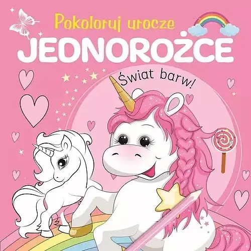 Pokoloruj urocze jednorożce