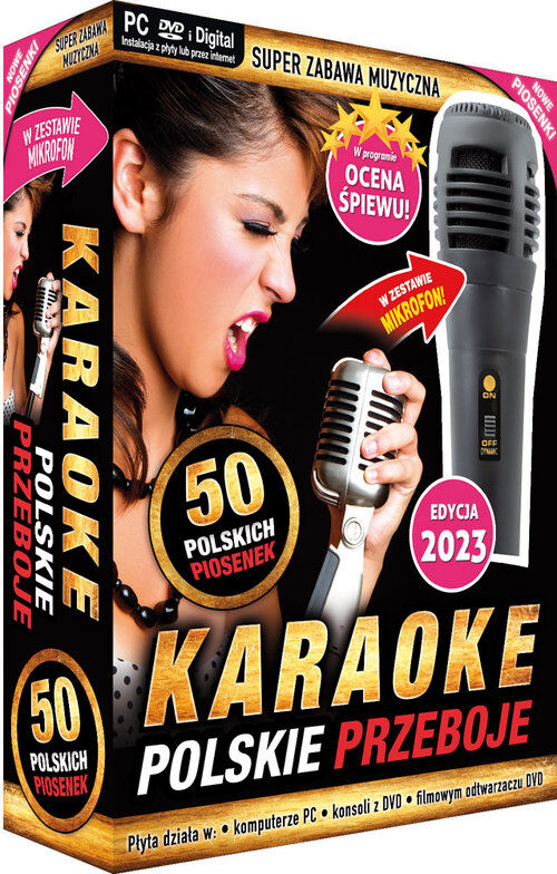 Karaoke Polskie Przeboje edycja 2023 - z mikrofonem (PC-DVD)