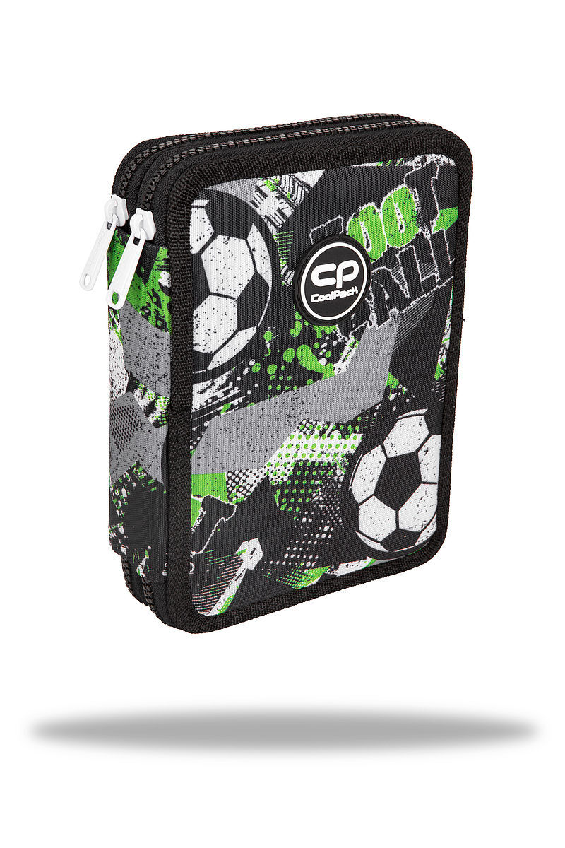 Piórnik 2-komorowy z wyposażeniem coolpack jumper xl let`s gol