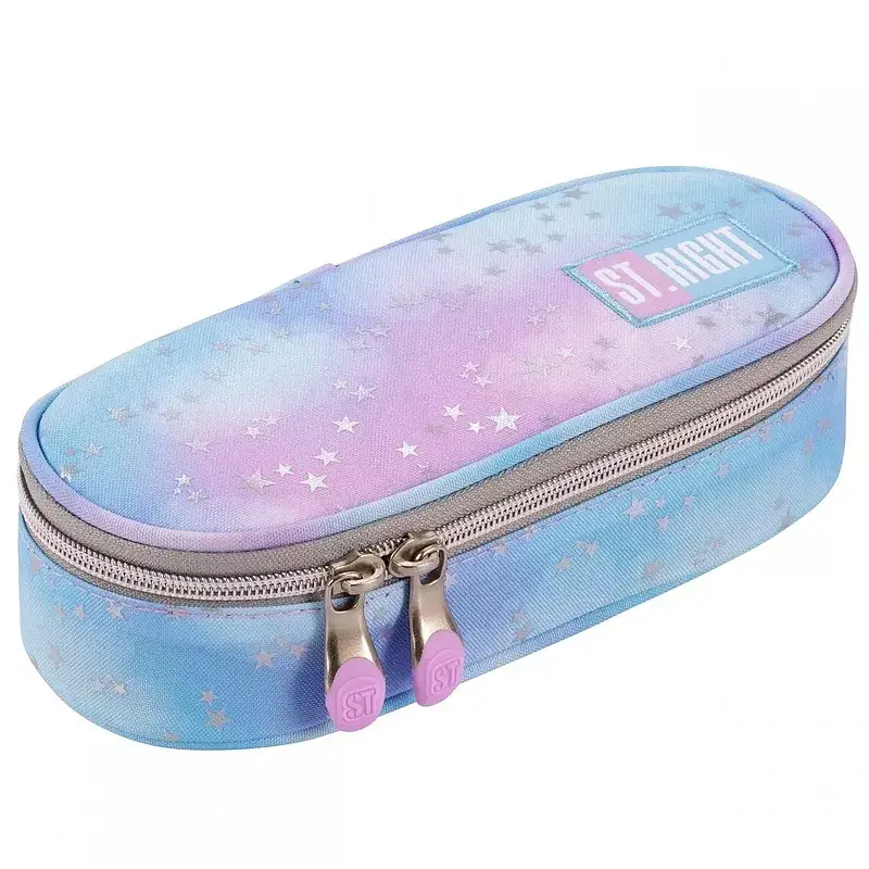 Piórnik owalny usztywniony pastel stars