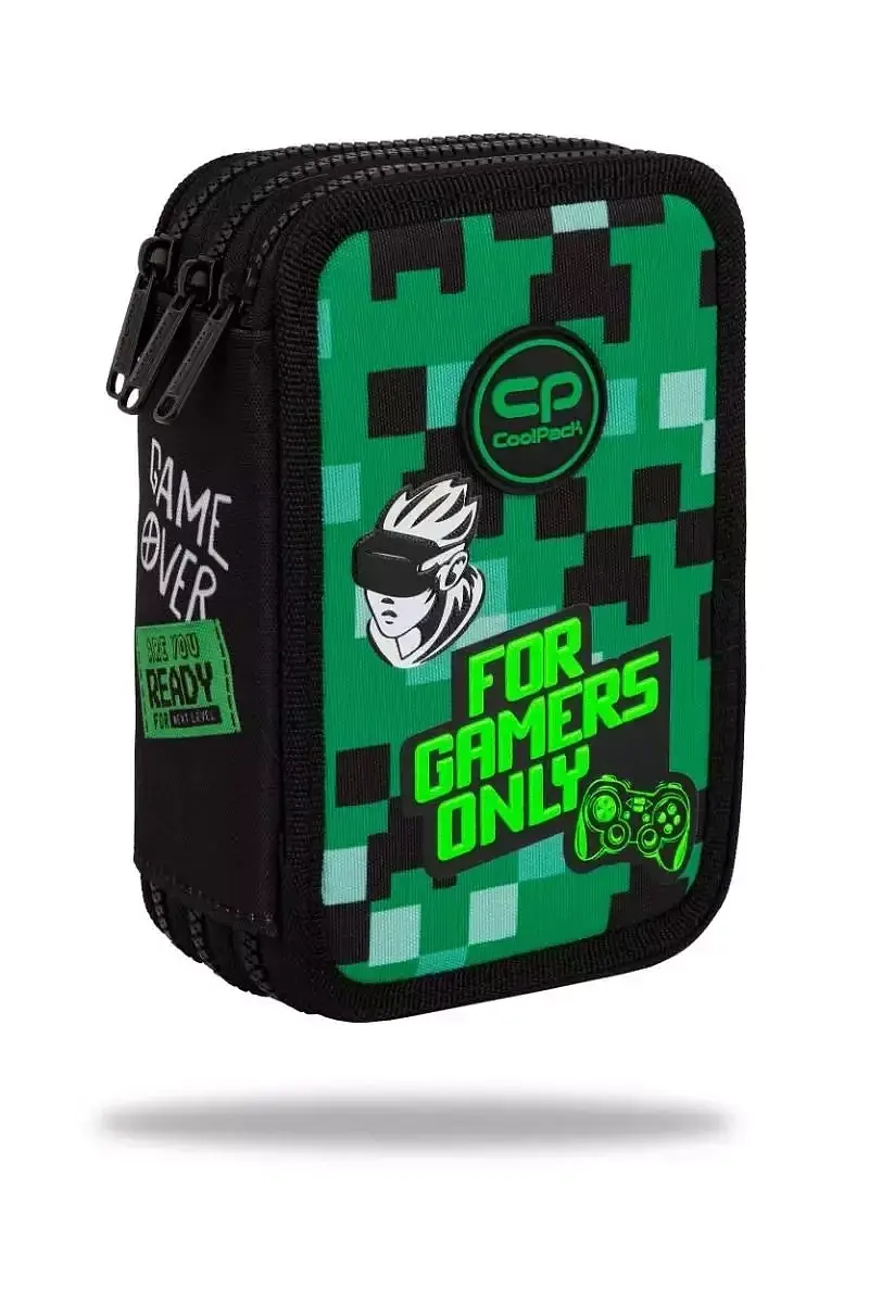 Piórnik 3-komorowy z wyposażeniem coolpack jumper 3 game zone