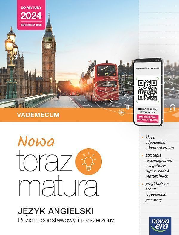 Teraz matura 2023 język angielski vademecum zakres podstawowy i rozszerzony 2023/24