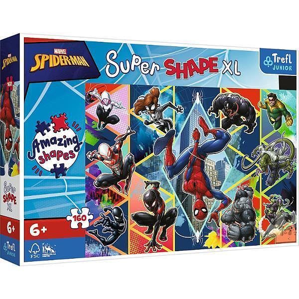 Puzzle 160 super shape xl dołącz do spidermana 50024