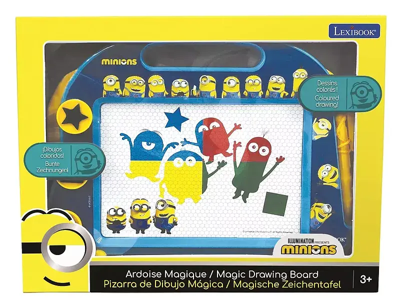 Wielokolorowa tablica magnetyczna minionki z akcesoriami a5 crdes550