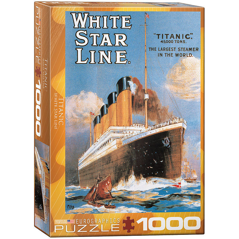 Puzzle1000 biała gwiazda titanic 6000-1333