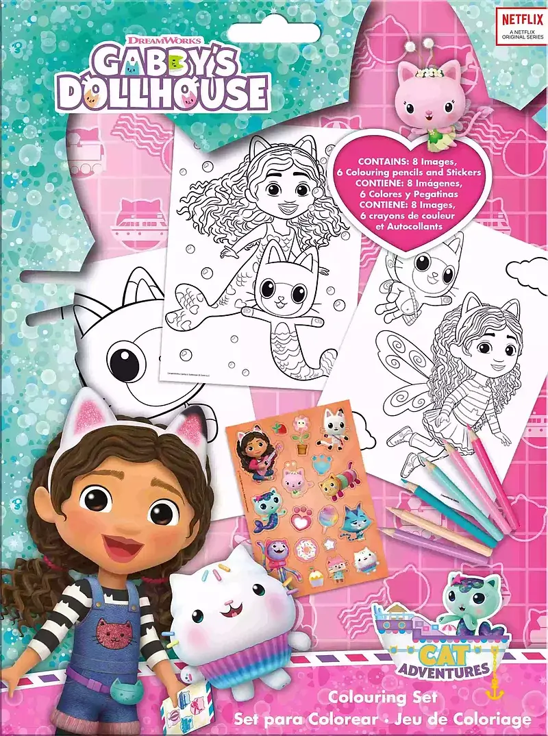 Zestaw do kolorowania gabby's dollhouse