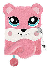 Pamiętnik z kłódką 3D włochacz MY LITTLE FRIEND SQUIRREL A5, 96 kartek