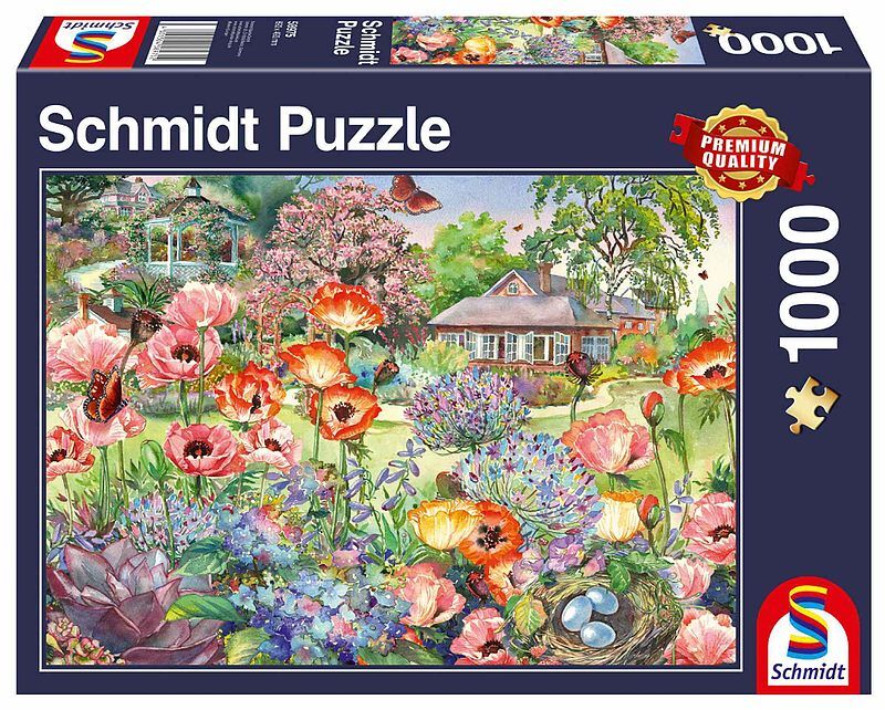Puzzle 1000 pq kwitnący ogród 110826