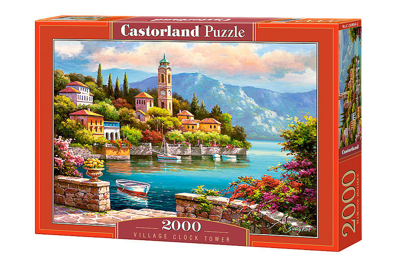 Puzzle 2000 wiejska wieża zegarowa c-200696-2
