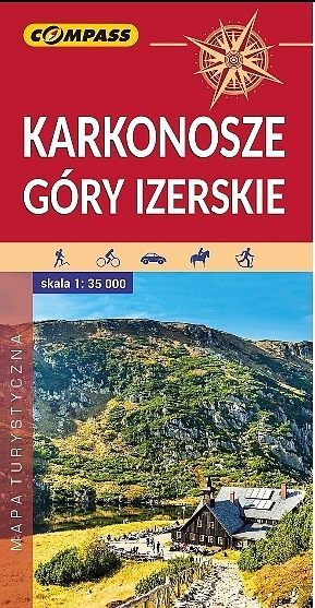 Karkonosze, Góry Izerskie. Mapa turystyczna w skali 1:35 000