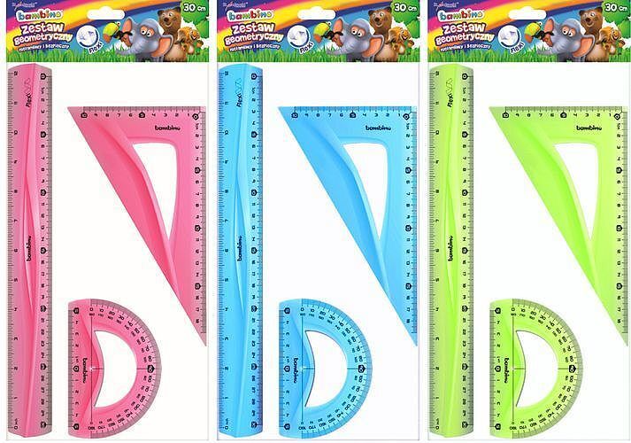 Zestaw bambino geometryczny 3 elementy 30 cm