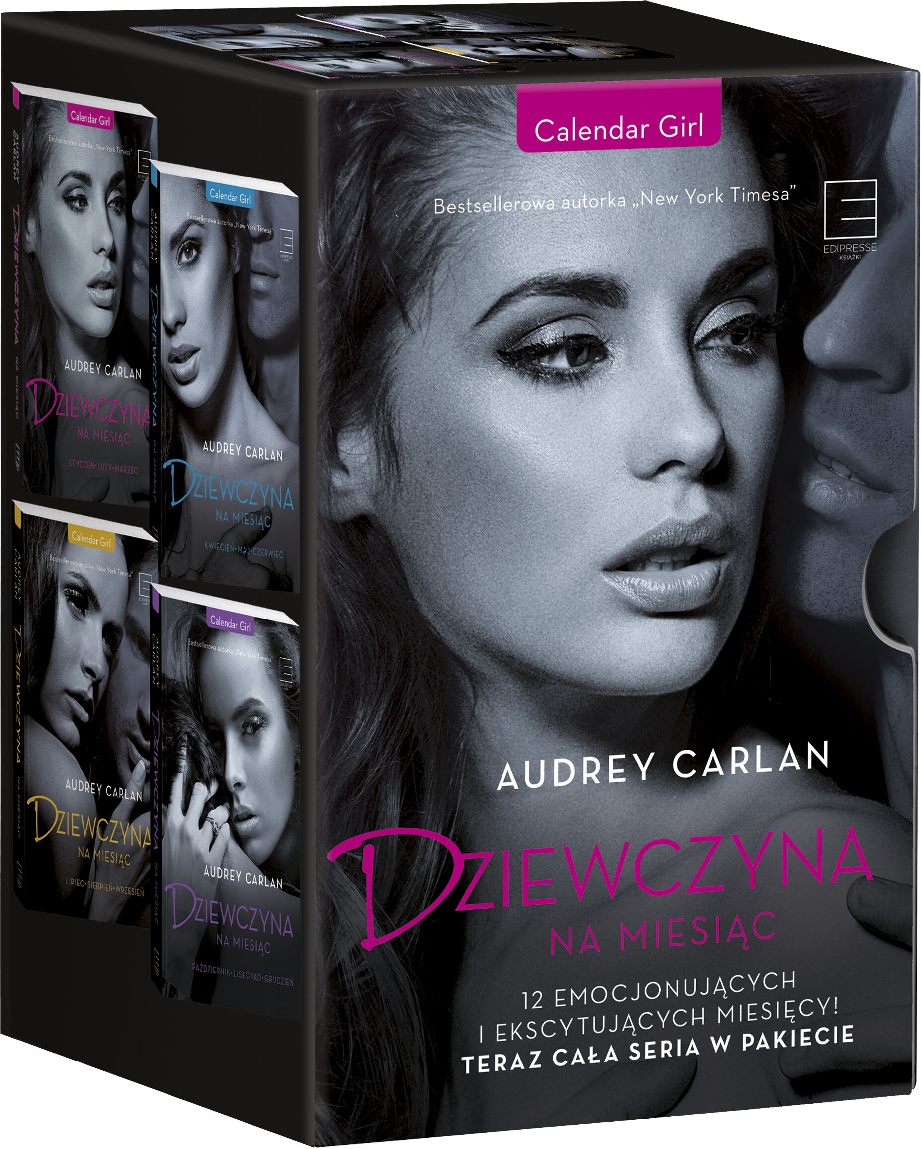 PAKIET Dziewczyna na miesiąc. 4 TOMY. Audrey Carlan