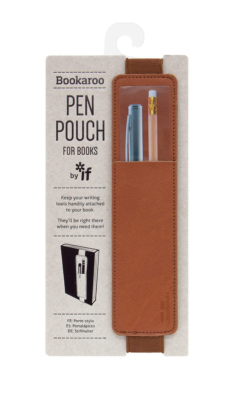 Bookaroo pen pouch - uchwyt na długopis brązowy