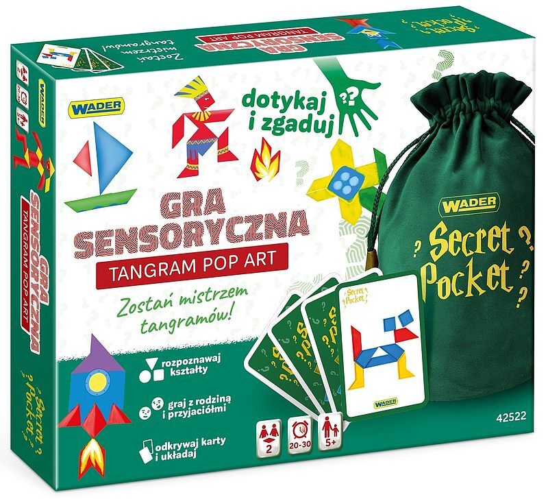 Gra tangram pop art. Play&fun secret pocket 42522
