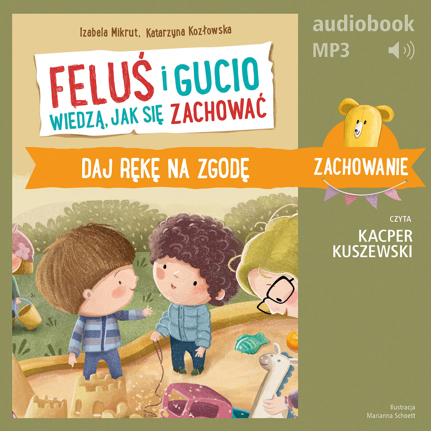 Feluś i Gucio wiedzą, jak się zachować. Daj rękę na zgodę (audiobook MP3)