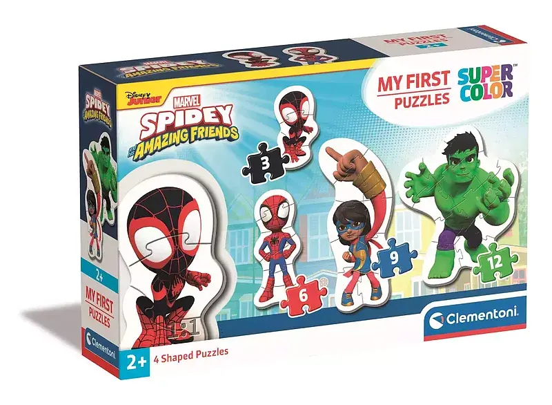 Puzzle 4 w 1 Spidey and His Amazing Friends