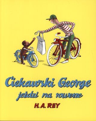 Ciekawski George jeździ na rowerze