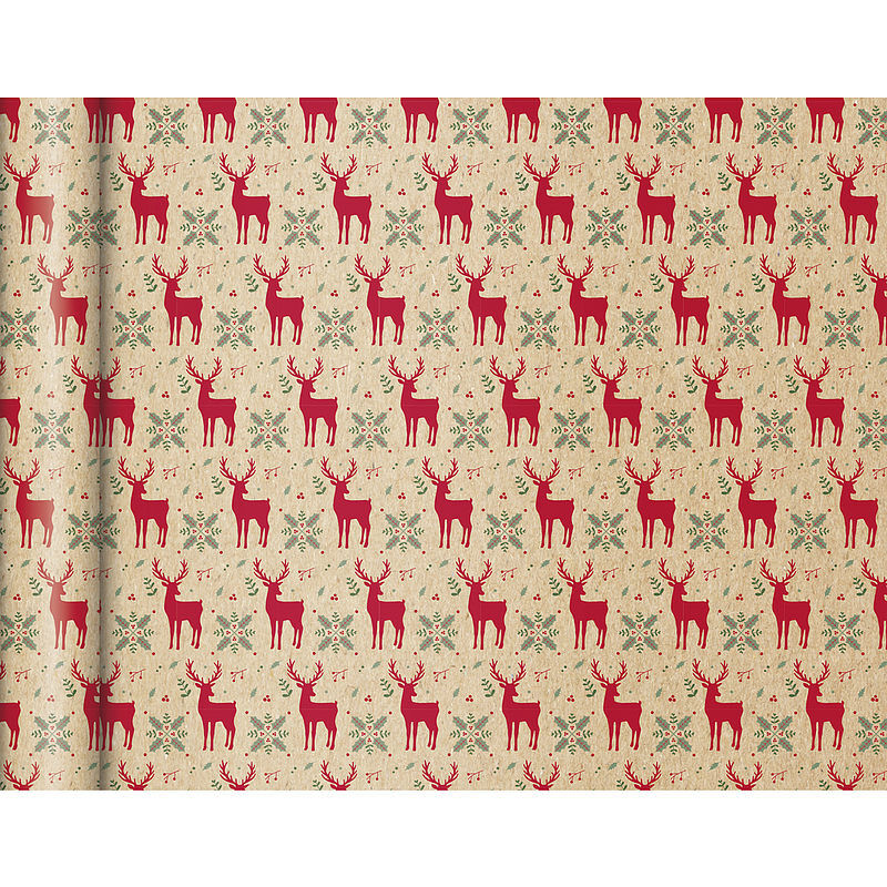 Papier ozdobny red reindeer