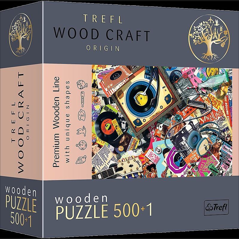 Puzzle 500+1 drewniane w świecie muzyki 20180