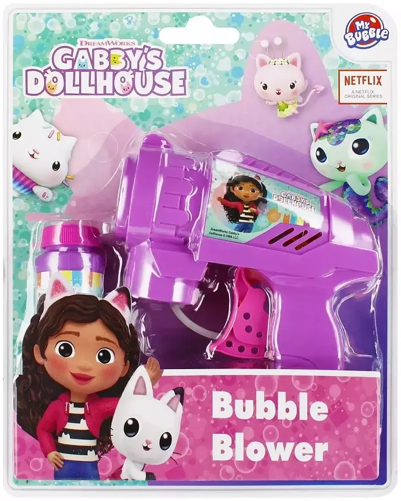 Pistolet bańki mydlane koci domek gabi my bubble 60ml