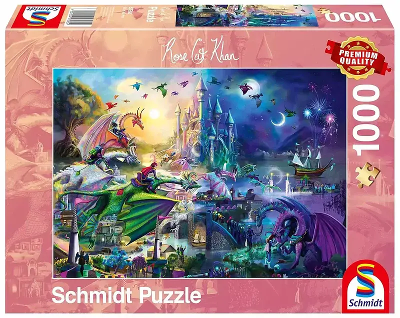 Puzzle 1000 pq rose cat khan smoczy konkurs 111727