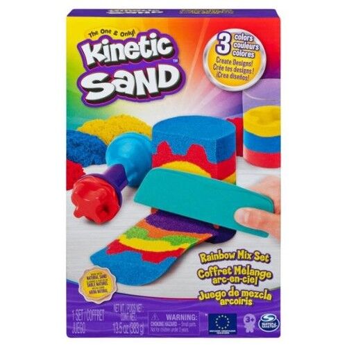 Kinetic Sand Zestaw Tęczowych narzędzi 383g
