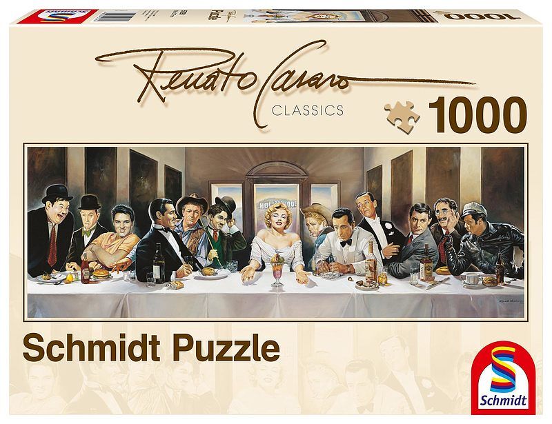 Puzzle 1000 Renato Casaro Obiad celebrytów panorama