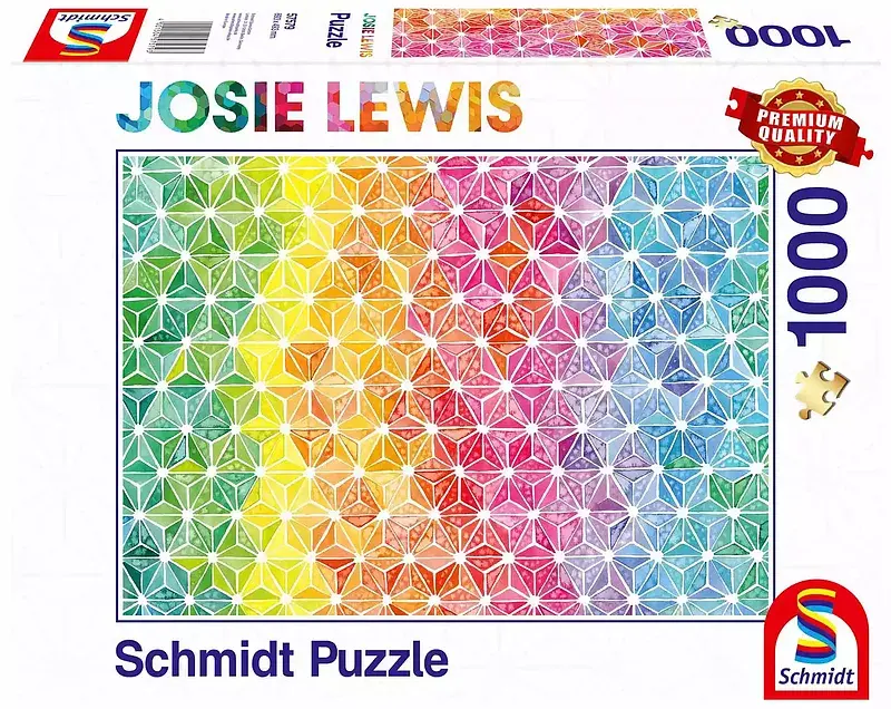 Puzzle 1000 pq josie lewis kolorowe trójkąty 111721