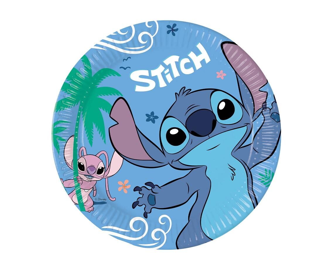 Talerzyki papierowe Stitch& Angel 23cm 8 szt.