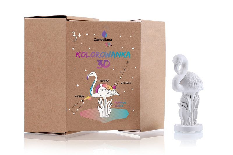 Kolorowanka 3d funny flaming