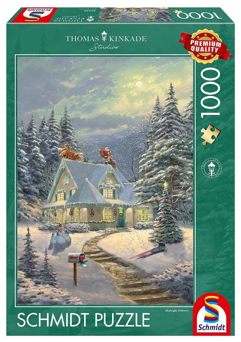 Puzzle 1000 pq t. Kinkade dostawa o północy