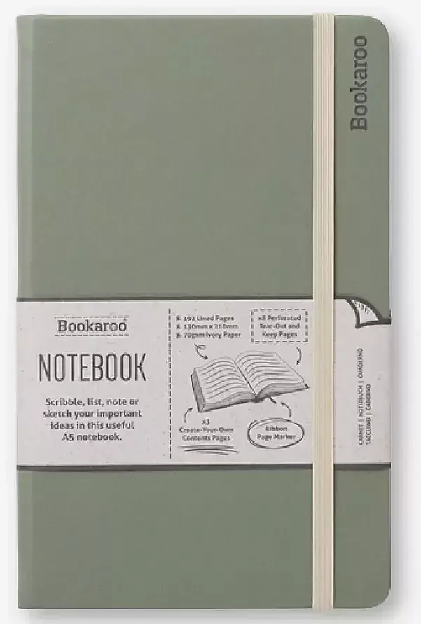 Notatnik a5 bookaroo journal zielony