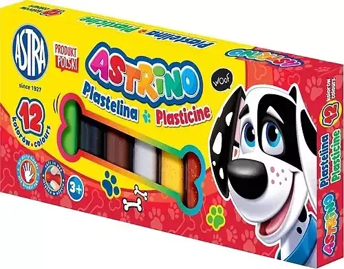 Plastelina Astrino 12 kolorów ASTRA