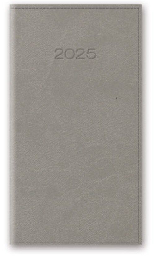Kalendarz 2025 A6 tygodniowy vivella szary