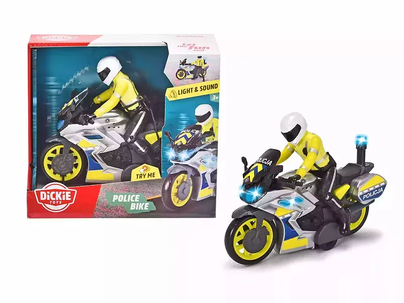 Motocykl policyjny 17 cm sos